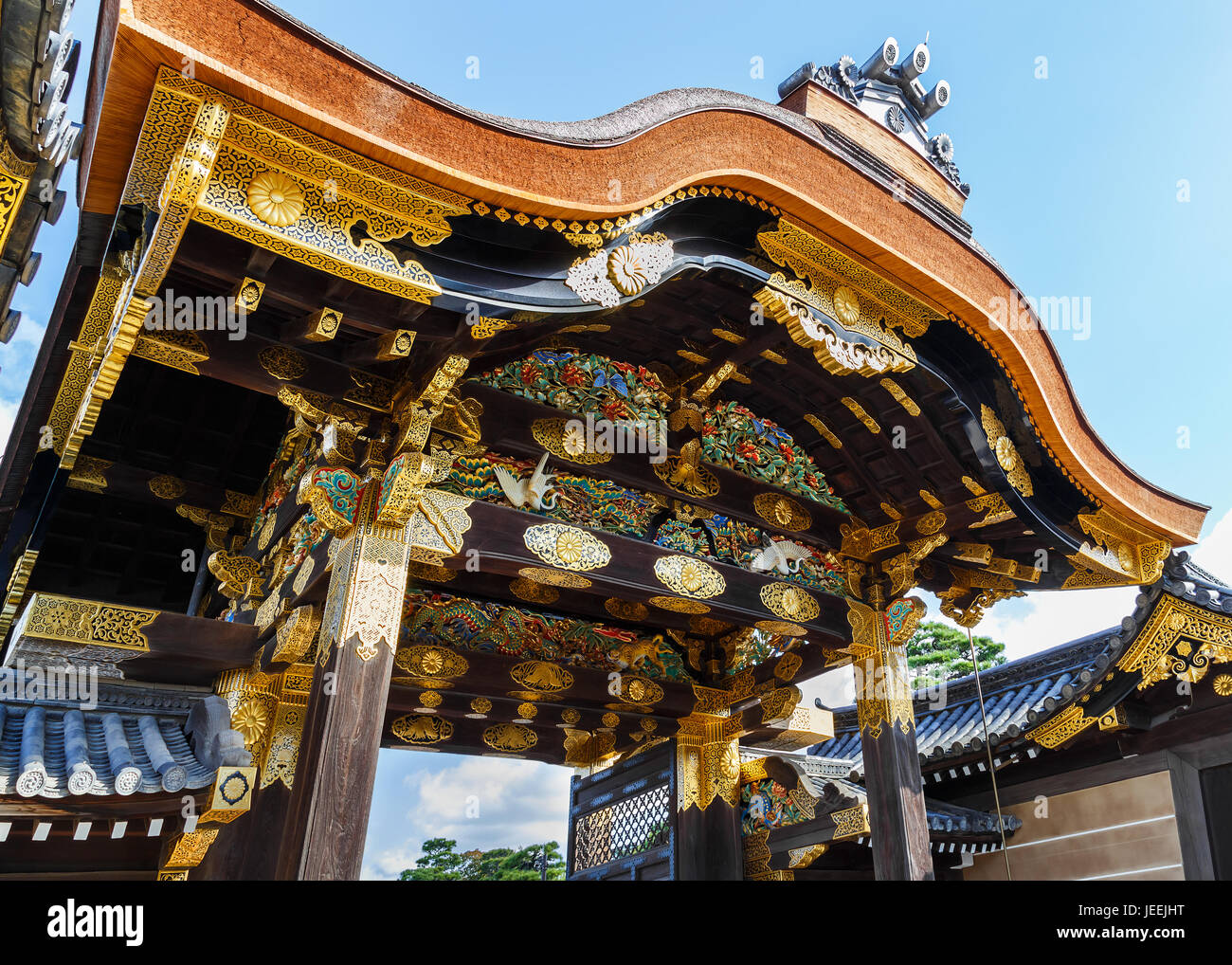 Nijo Castle in Kyoto, Japan Stock Photo