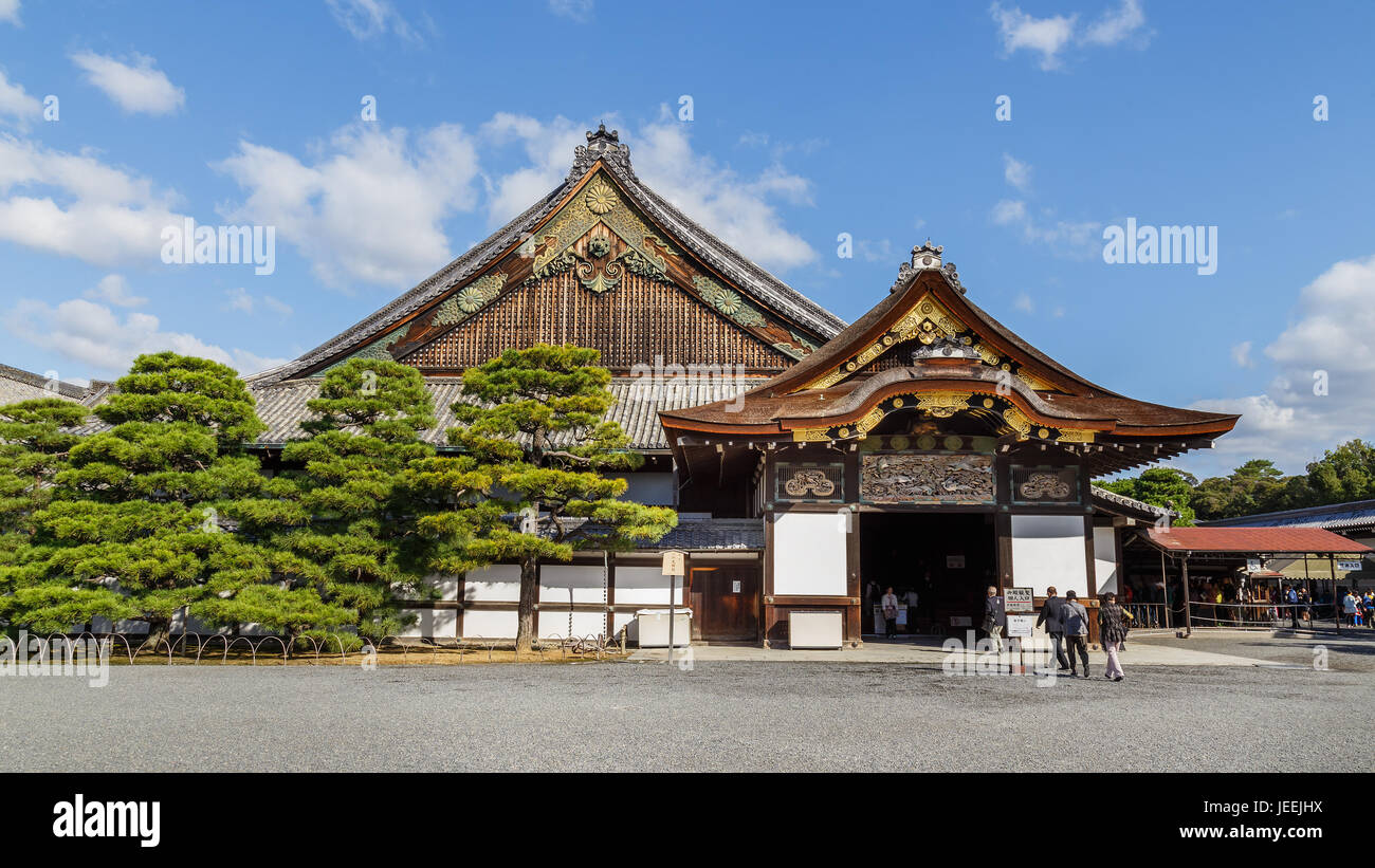 Nijo Castle in Kyoto, Japan Stock Photo