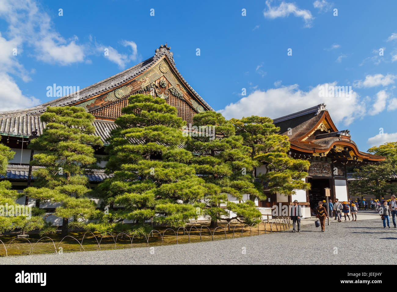 Nijo Castle in Kyoto, Japan Stock Photo