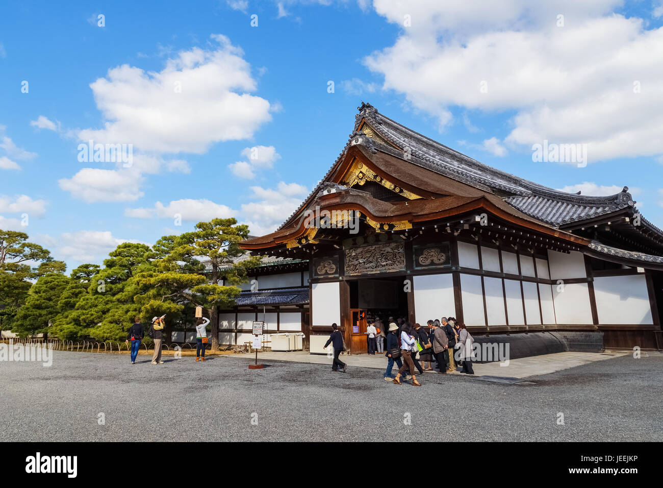 Nijo Castle in Kyoto, Japan Stock Photo