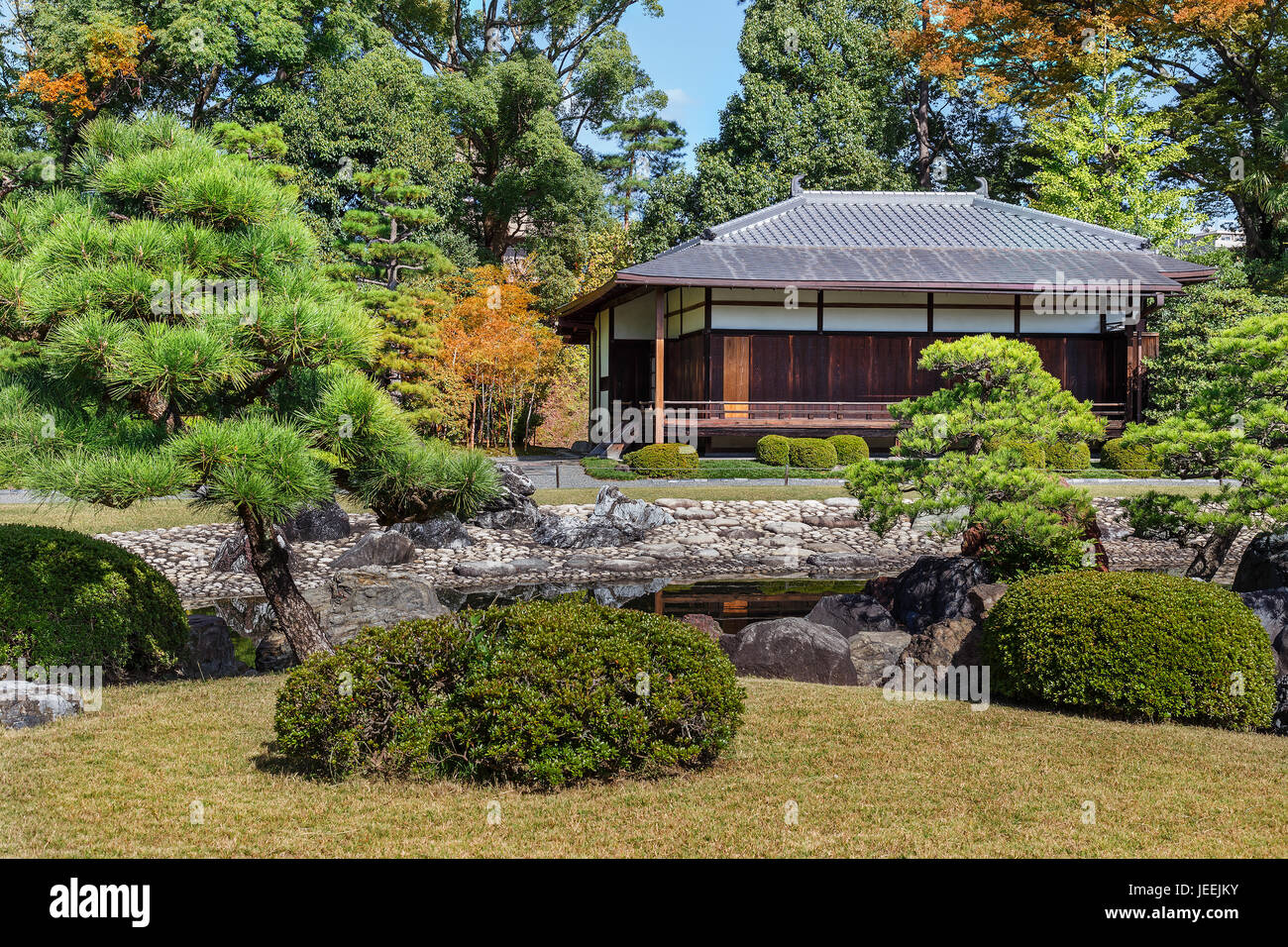 Nijo Castle in Kyoto, Japan Stock Photo