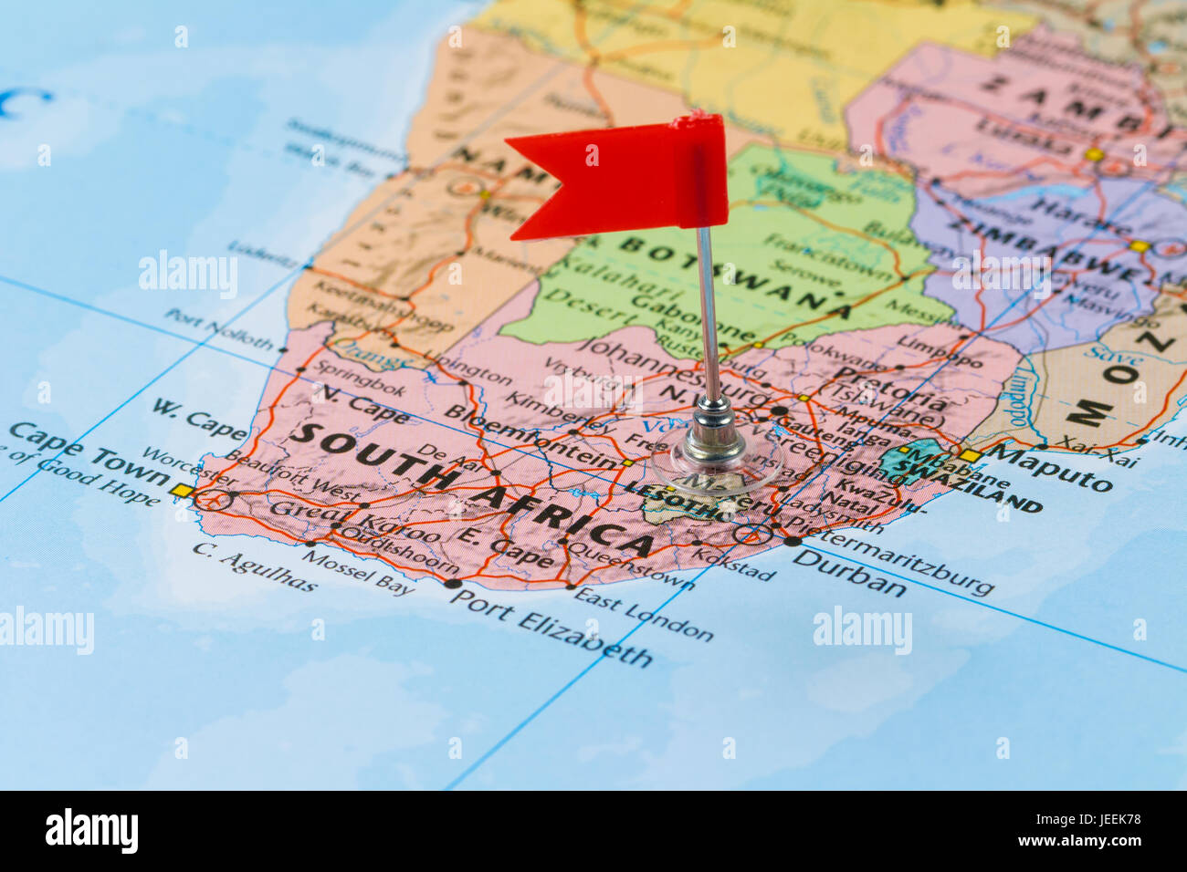 Lesotho political map hi-res stock photography and images - Alamy