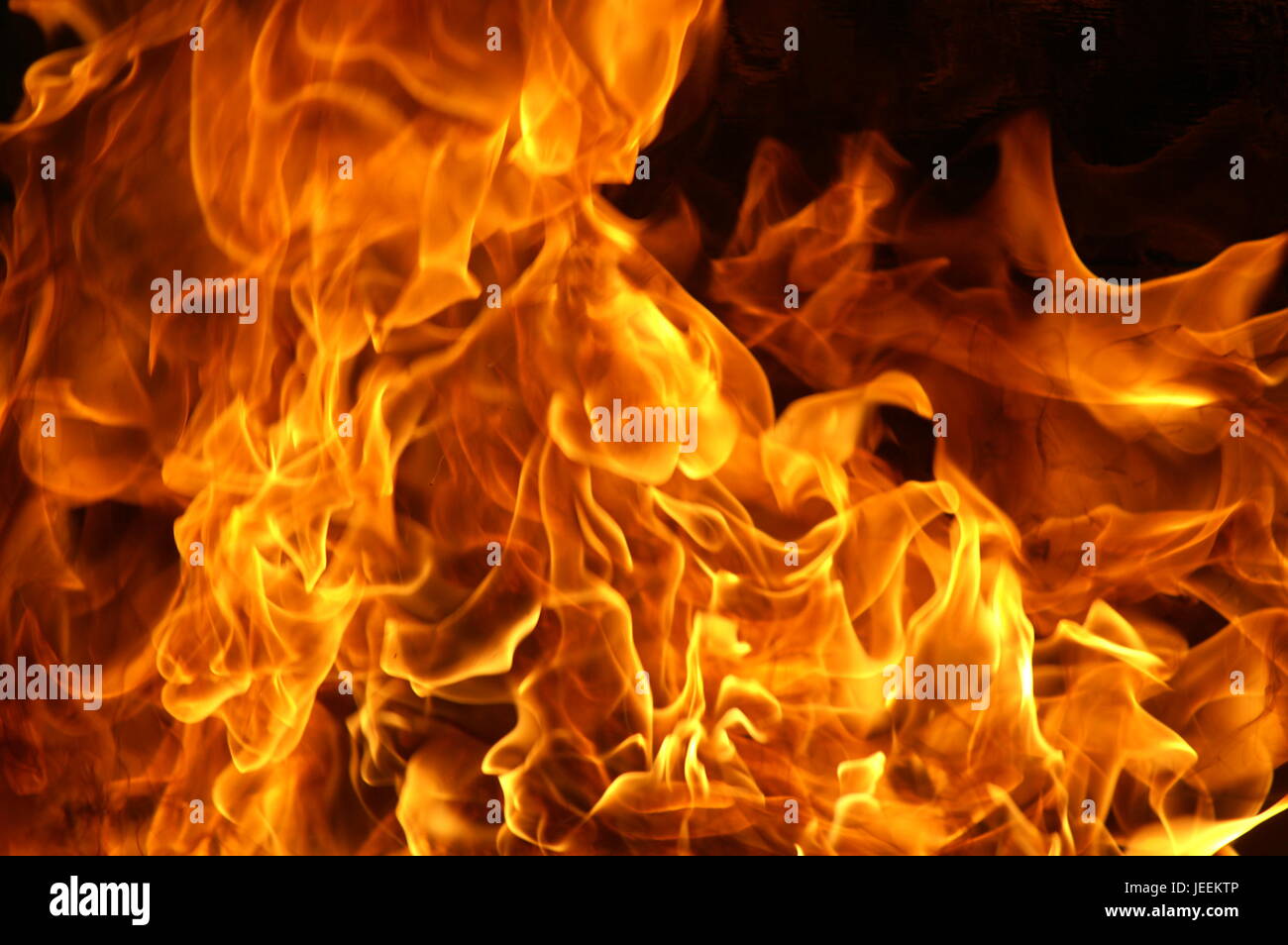 fire and flames Stock Photo