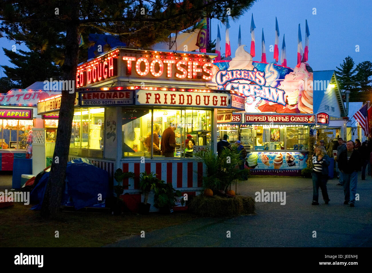 The food concessions at the Fryeburg Fair, Maine,USA Stock Photo Alamy