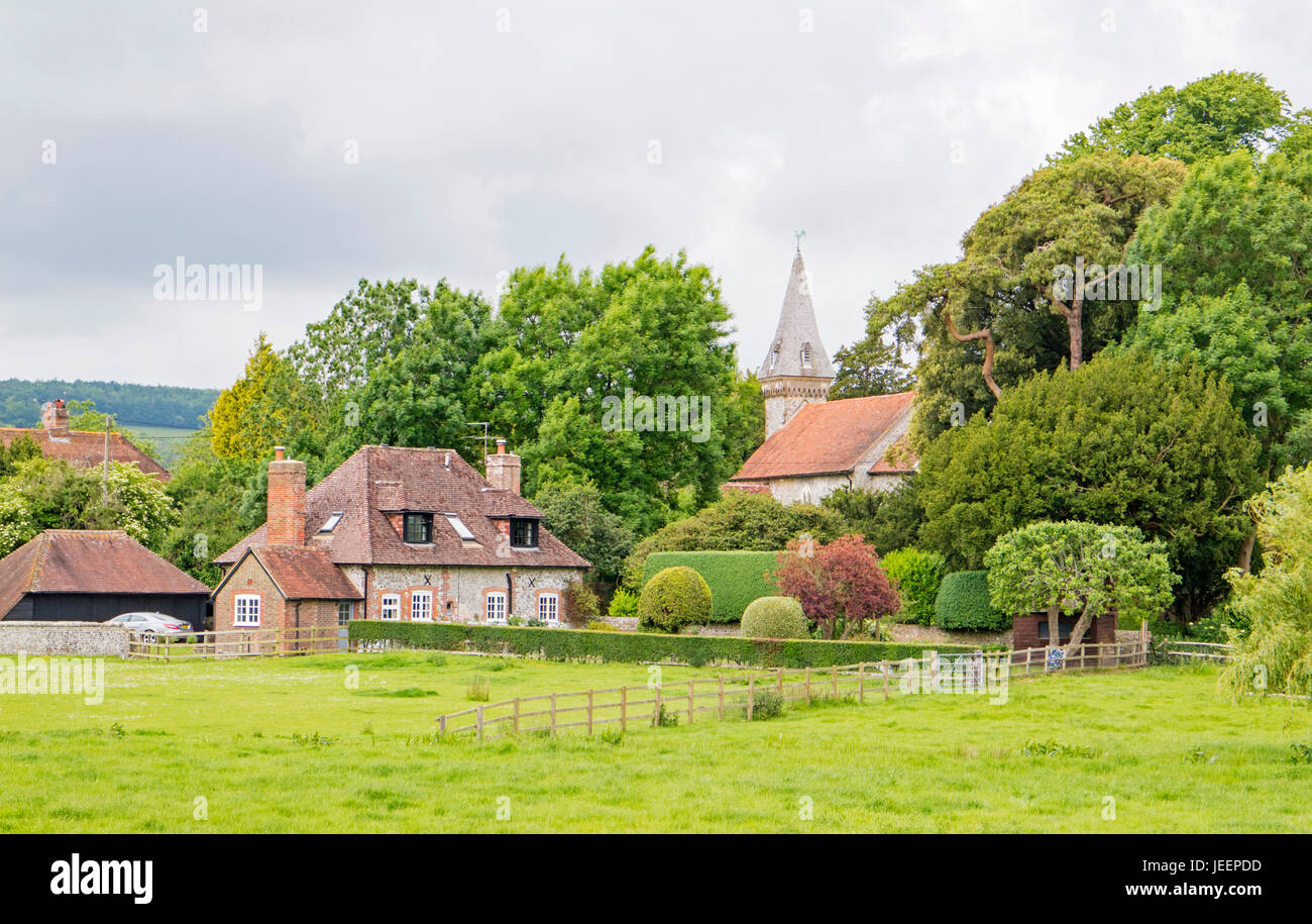 The rural village of South Stoke near Arundel, West Sussex, England, UK Stock Photo