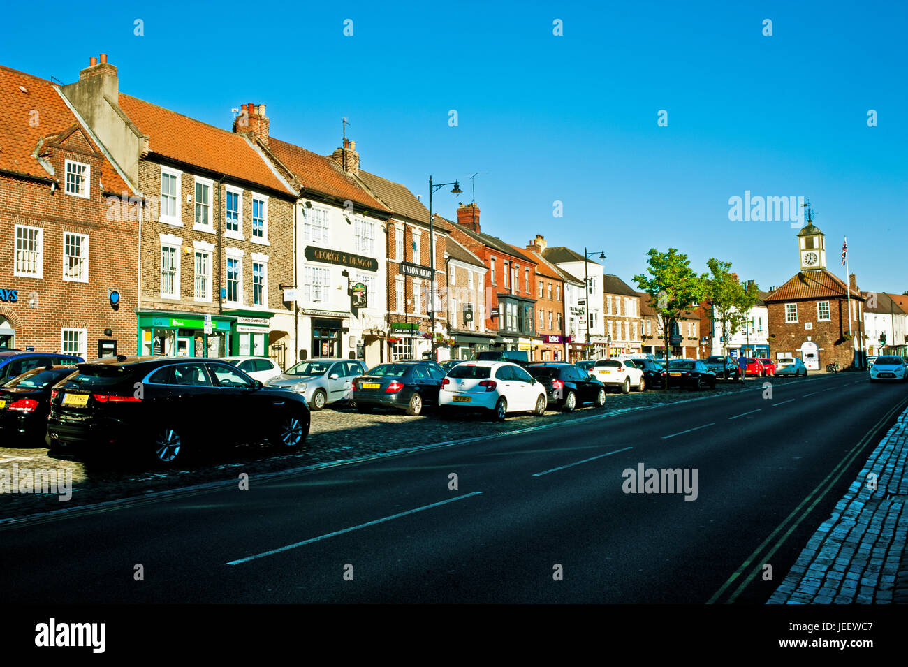 Yarm high street, Yarm near Stockton on Tees Stock Photo Alamy
