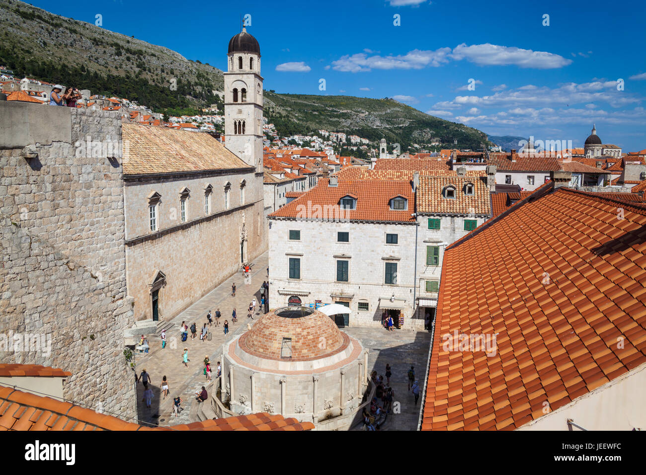 view over the old town of dubrovnik Stock Photo