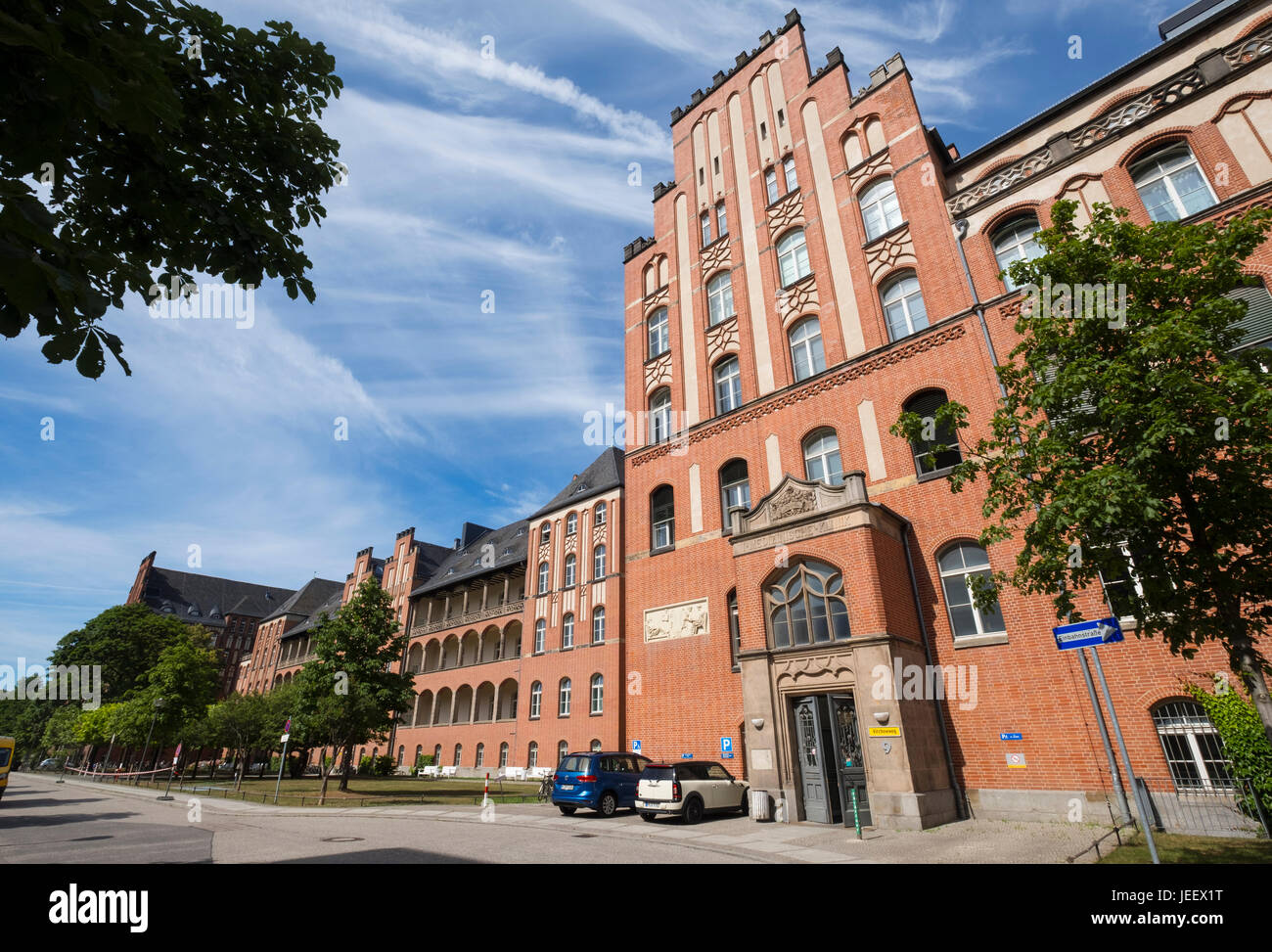 Exterior of Charite Hospital in Mitte, Berlin, Germany Stock Photo