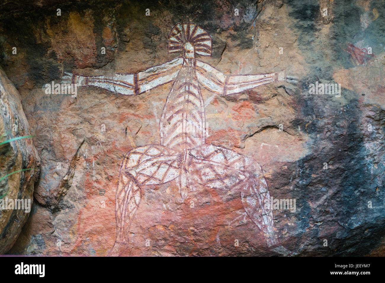 Indigenous rock art at Nourlangie. Kakadu National Park, Northern