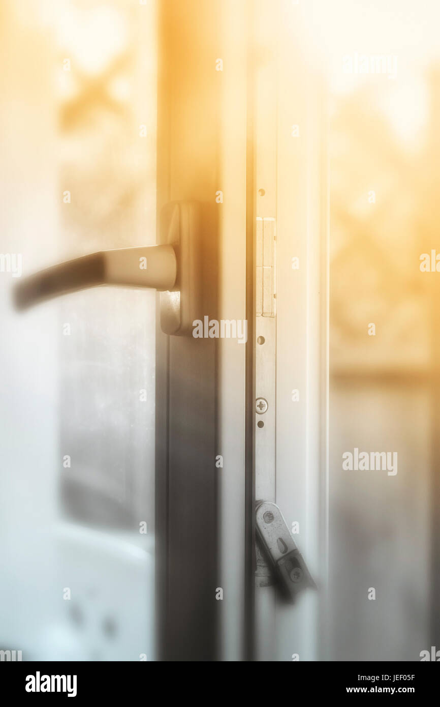 Evening sunlight penetrates through the open window Stock Photo - Alamy
