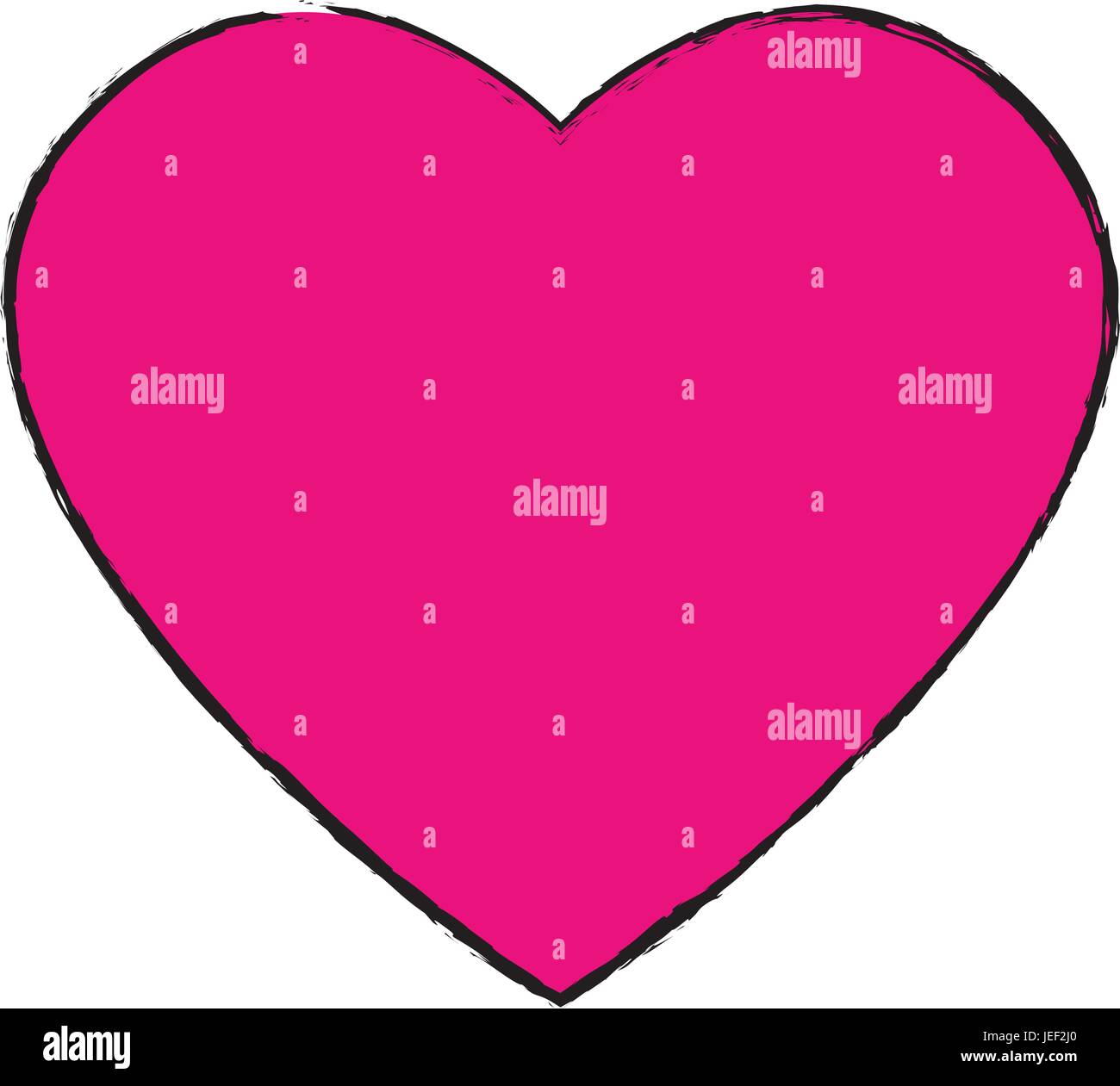 pink heart love romantic celebration symbol Stock Vector Image & Art ...