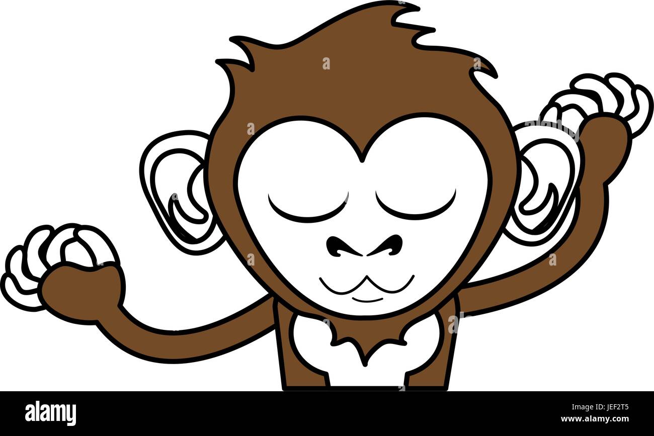 Cute monkey design Stock Vector Image & Art - Alamy
