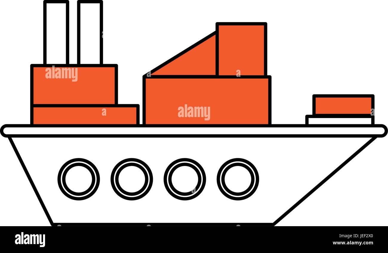 Cargo ship design Stock Vector Image & Art - Alamy