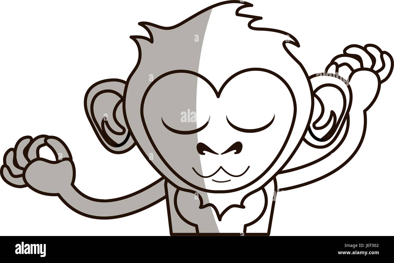 Cute monkey design Stock Vector Image & Art - Alamy
