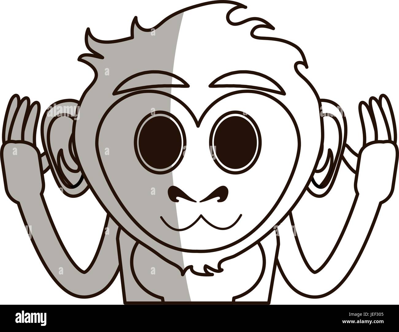 Cute monkey design Stock Vector Image & Art - Alamy