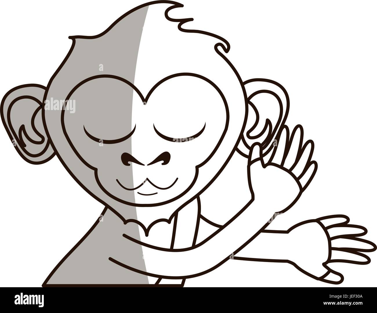 Cute monkey design Stock Vector Image & Art - Alamy
