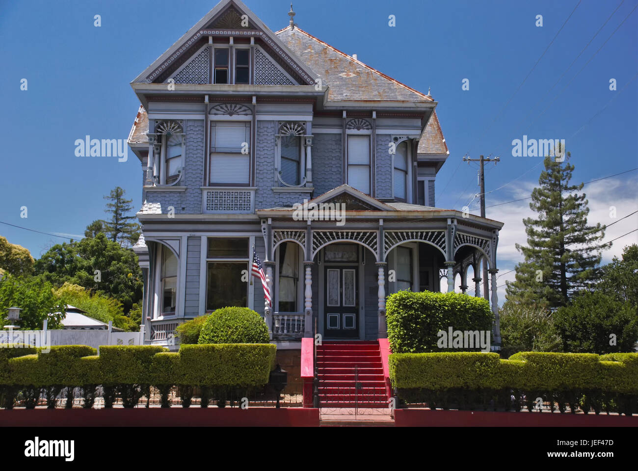 William Andrews Victorian style house in Napa, California Stock Photo