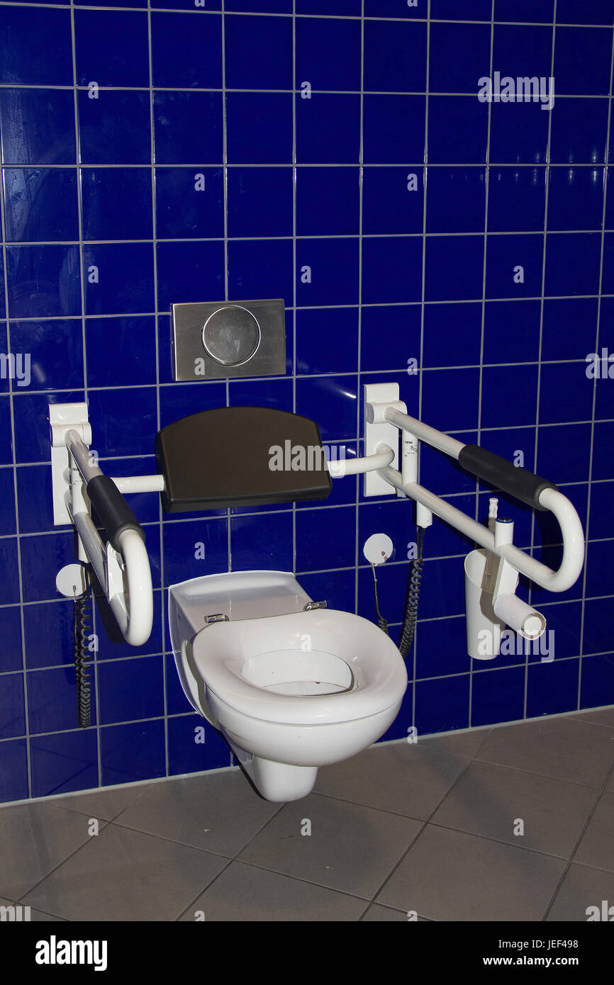 Disabled person's WC, Behinderten-WC Stock Photo