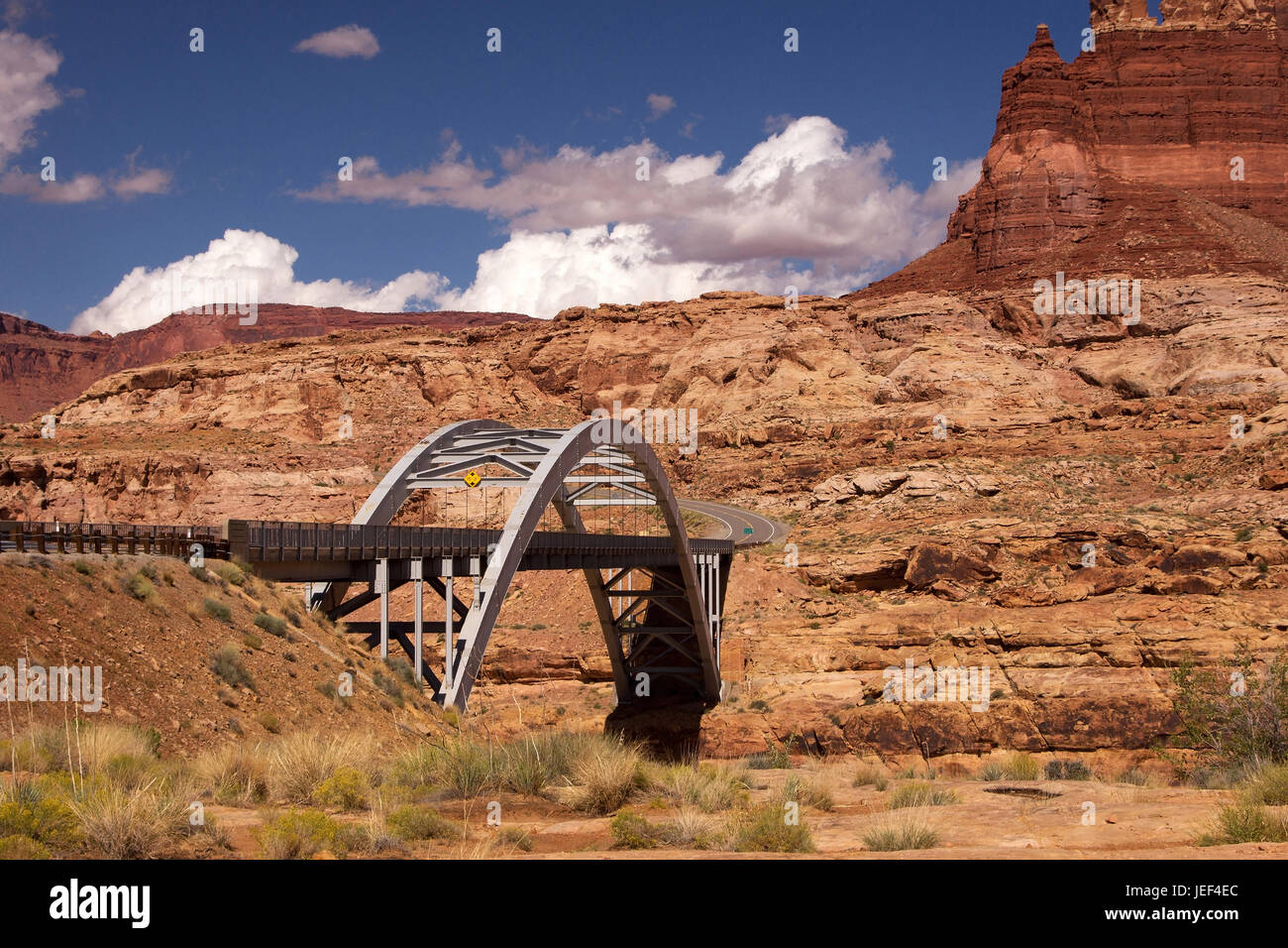 Bridge over Colorado River, Utah, the USA, Bruecke ueber den Colorado River, USA Stock Photo Alamy