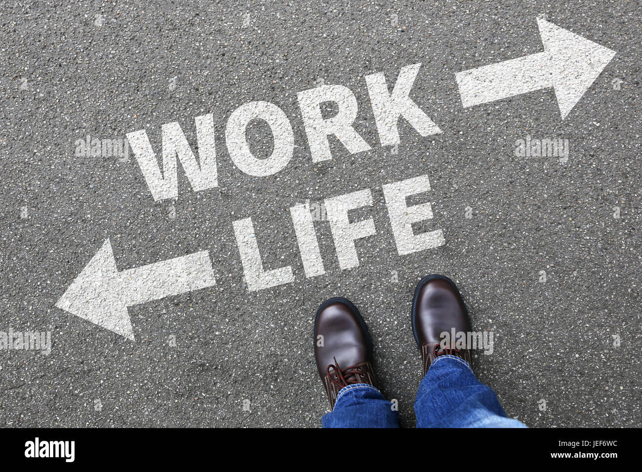 Work life balance living stress stressed relax health business concept healthy Stock Photo