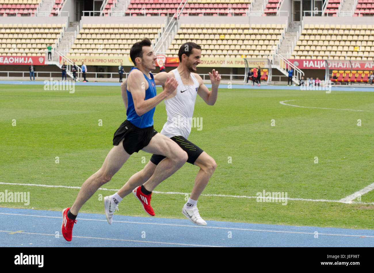 Athletic Racing Stadium athletic race Stock Photo - Alamy