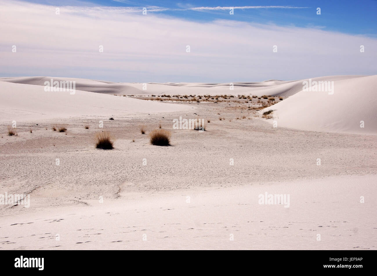 White sand Nationwide park, New Mexico, the USA, White Sands National