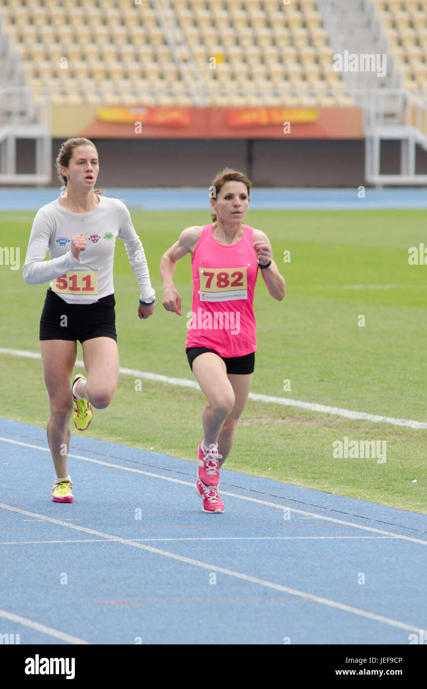 Athletic Racing Stadium athletic race Stock Photo - Alamy