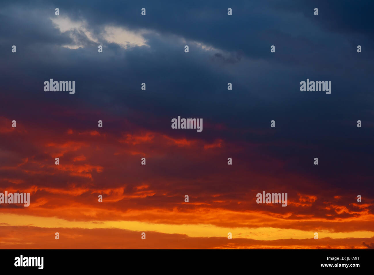sunset in the river with reflex Stock Photo - Alamy
