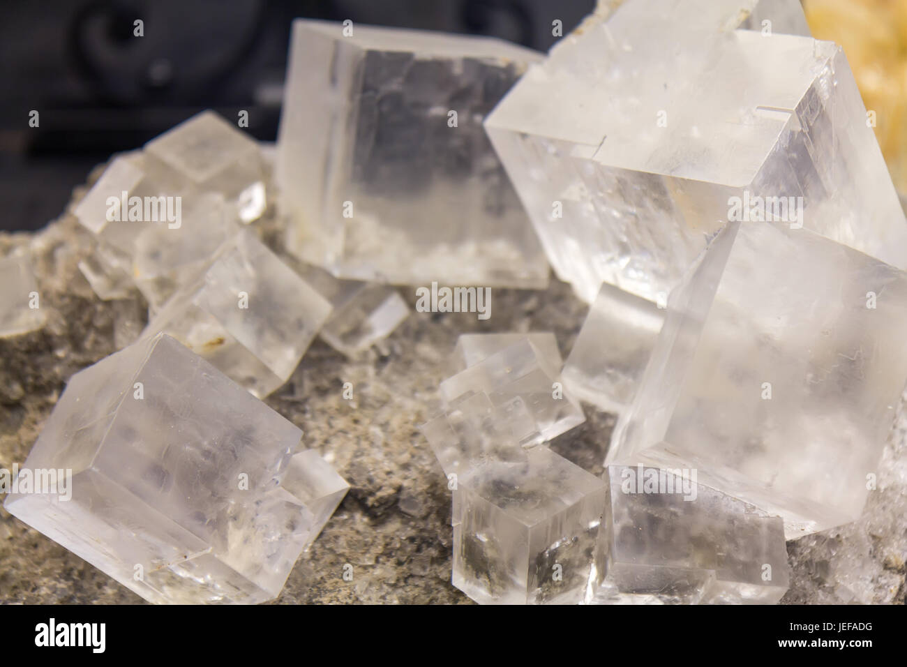 Halite mineral Stock Photo