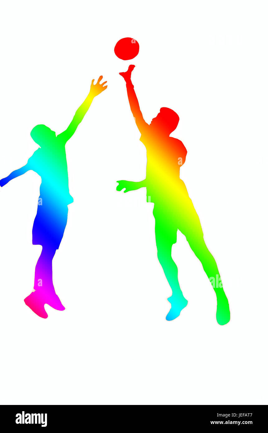multicolor basketball player on white background Stock Photo Alamy