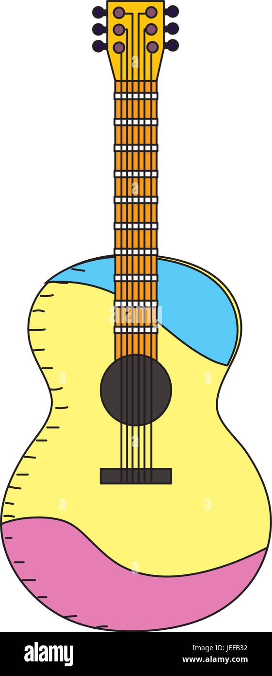 acoustic guitar play music instrument Stock Vector Image & Art - Alamy