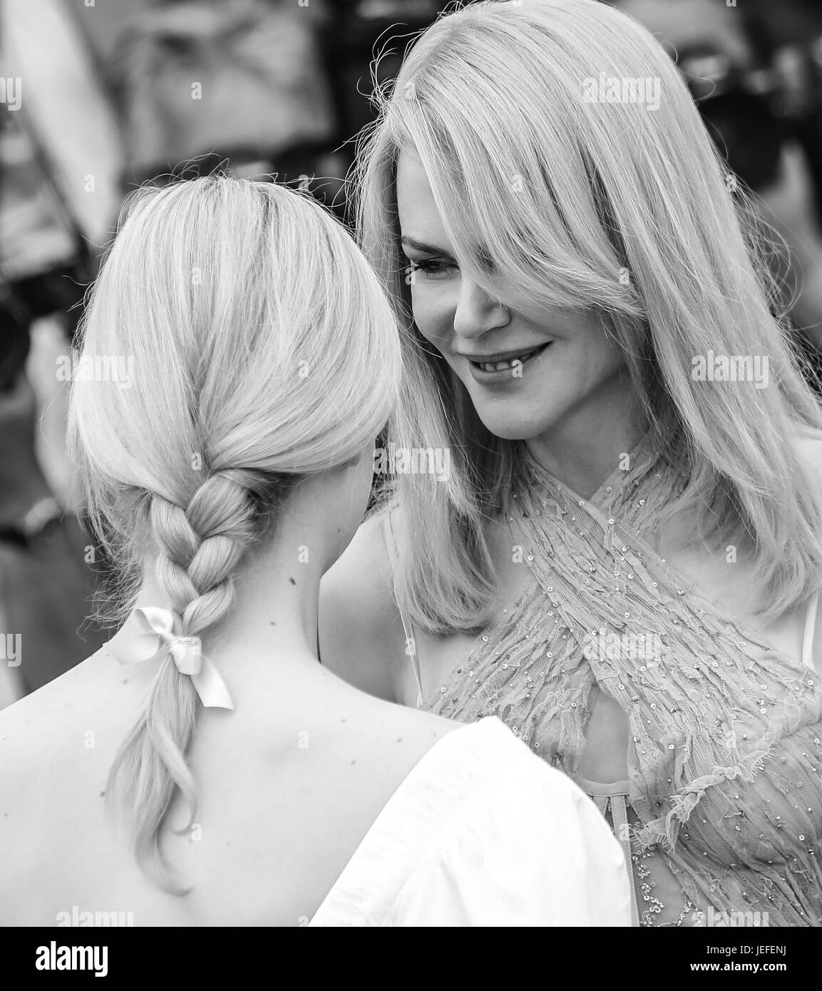 70th Cannes Film Festival - 'The Beguiled' - Photocall  Featuring: Elle Fanning, Nicole Kidman Where: Cannes, France When: 24 May 2017 Credit: John Rainford/WENN.com Stock Photo