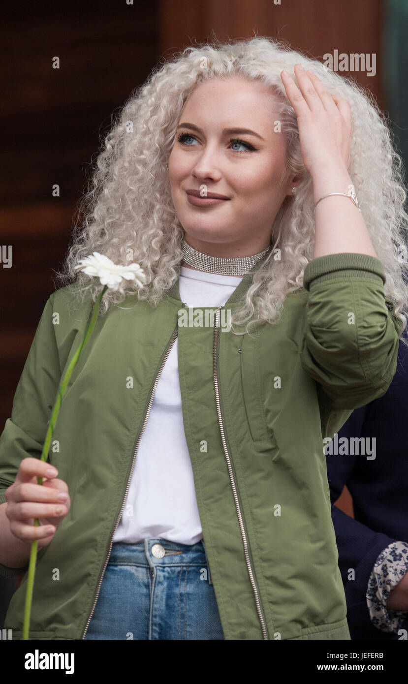 WIKTORIA JOHANSSON Swedish singer and song writer 2017 Stock Photo