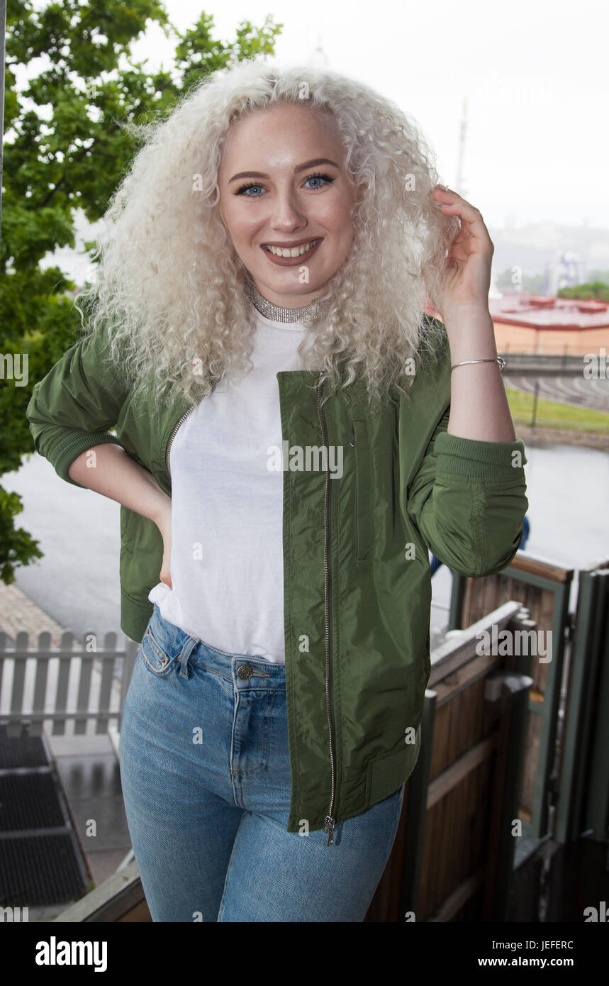 WIKTORIA JOHANSSON Swedish singer and song writer 2017 Stock Photo
