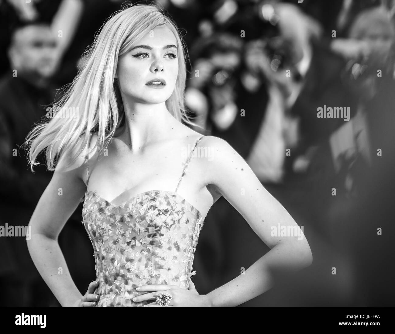 70th Annual Cannes Film Festival - 70th Anniversary Gala  Featuring: Elle Fanning Where: Cannes, France When: 23 May 2017 Credit: John Rainford/WENN.com Stock Photo