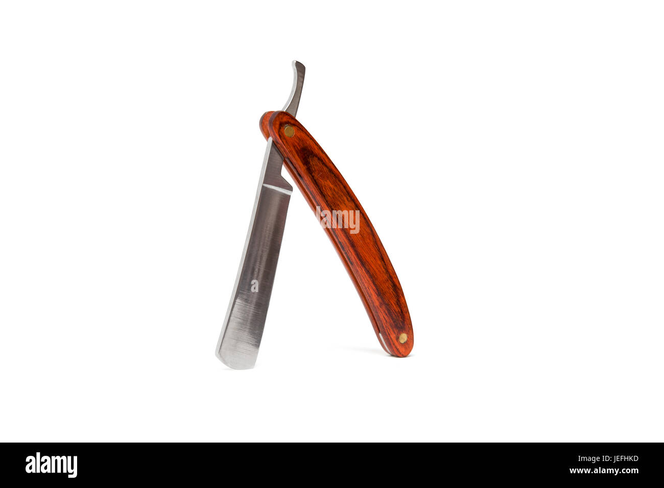 Vintage straight razor isolated on white background Stock Photo - Alamy