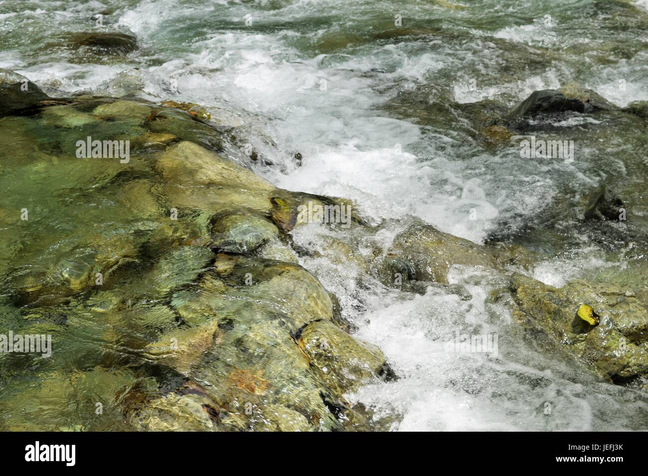River flows Stock Photo