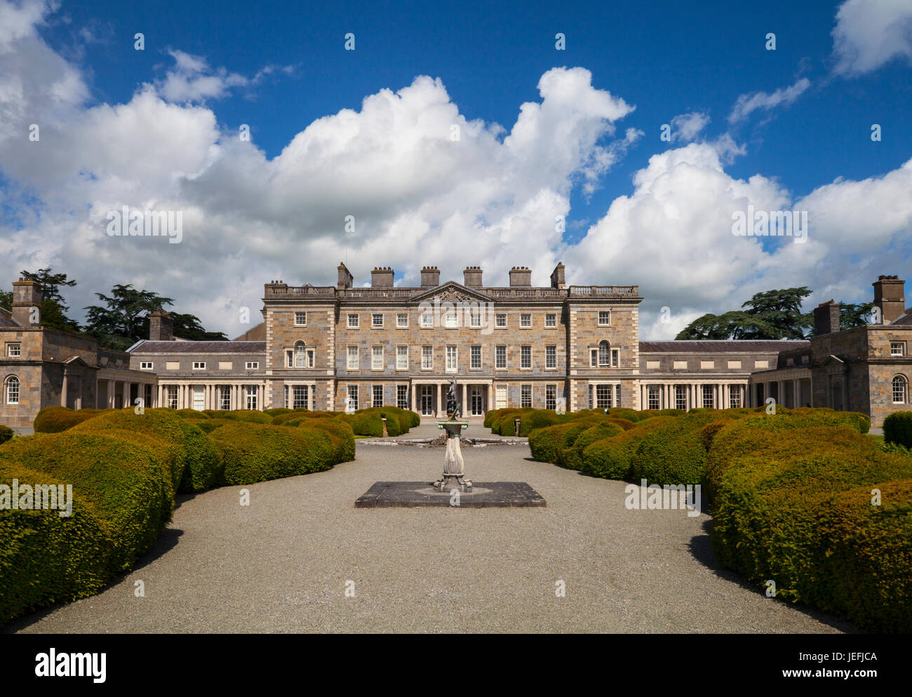 Built in 1739, Carton House was an estate and the great house designed by Richard Cassels was the ancestral seat of the Earls of Kildare and Dukes of  Stock Photo