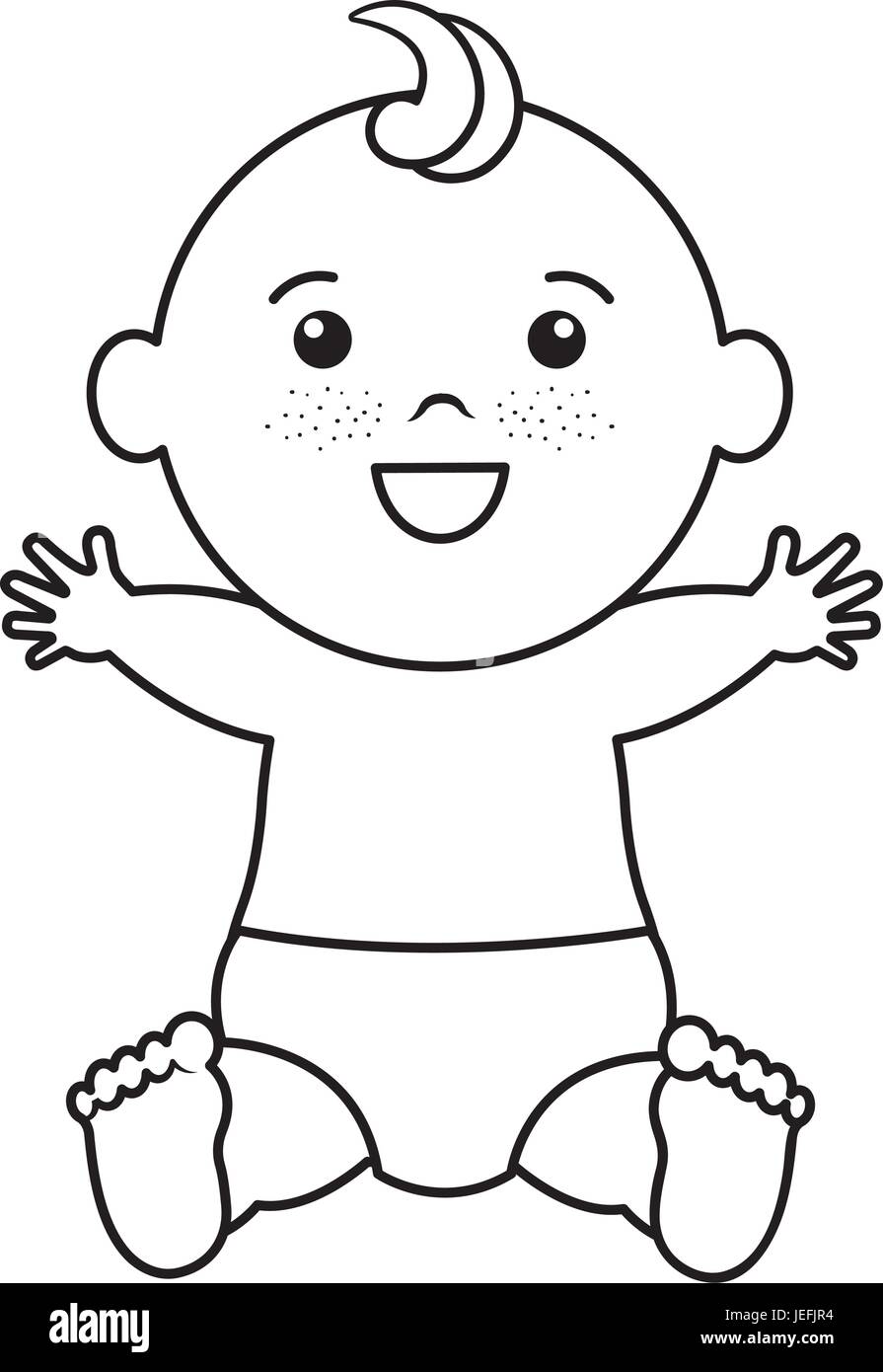 Baby clothes happy icon vector illustration design draw Stock ...