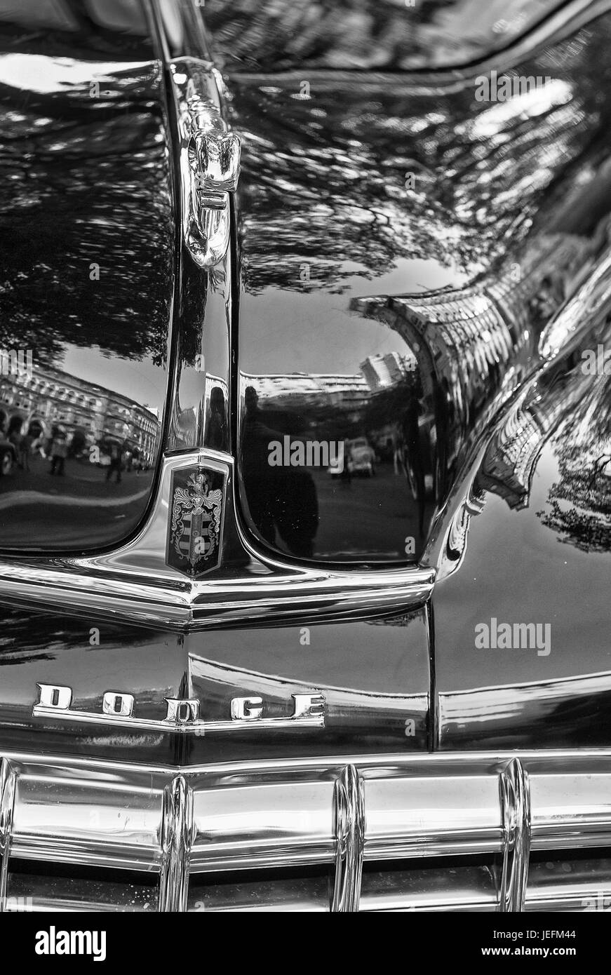 Vintage car in show, MUMBAI Stock Photo