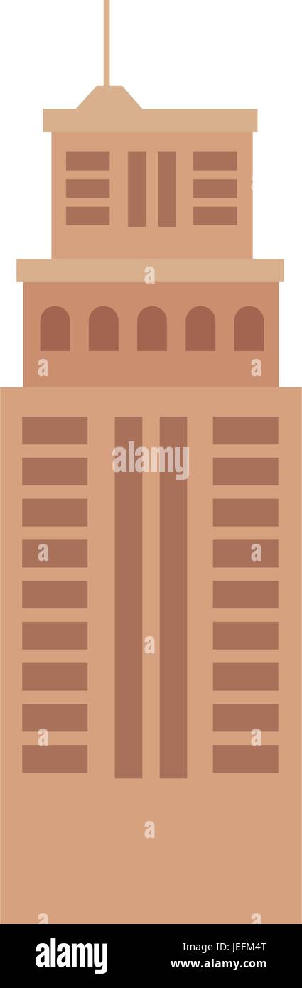 city building icon over white background vector illustration Stock ...