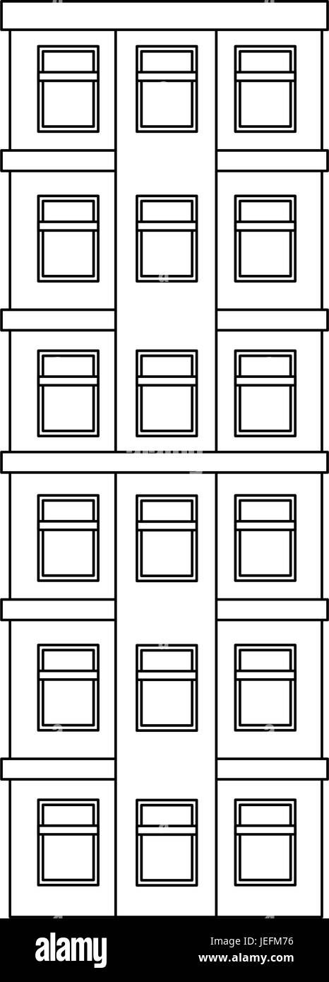 city building icon over white background vector illustration Stock ...