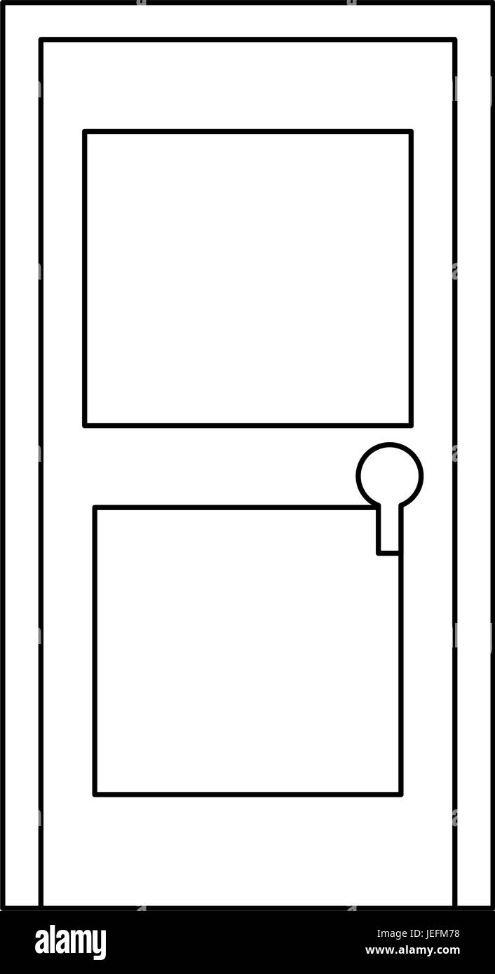 door icon over white background vector illustration Stock Vector Image ...