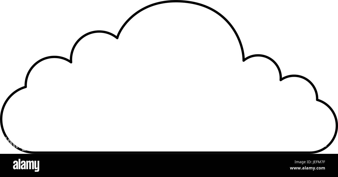 cloud icon over white background vector illustration Stock Vector Image ...