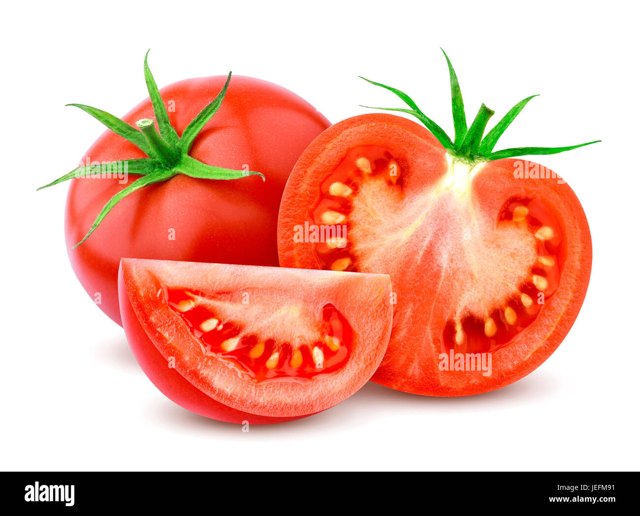 Tomatoes isolated on white background Stock Photo