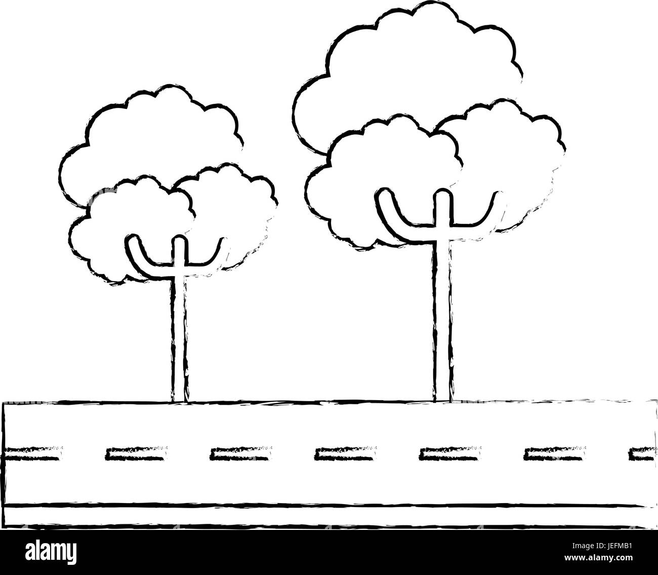 trees icon over white background vector illustration Stock Vector Image ...