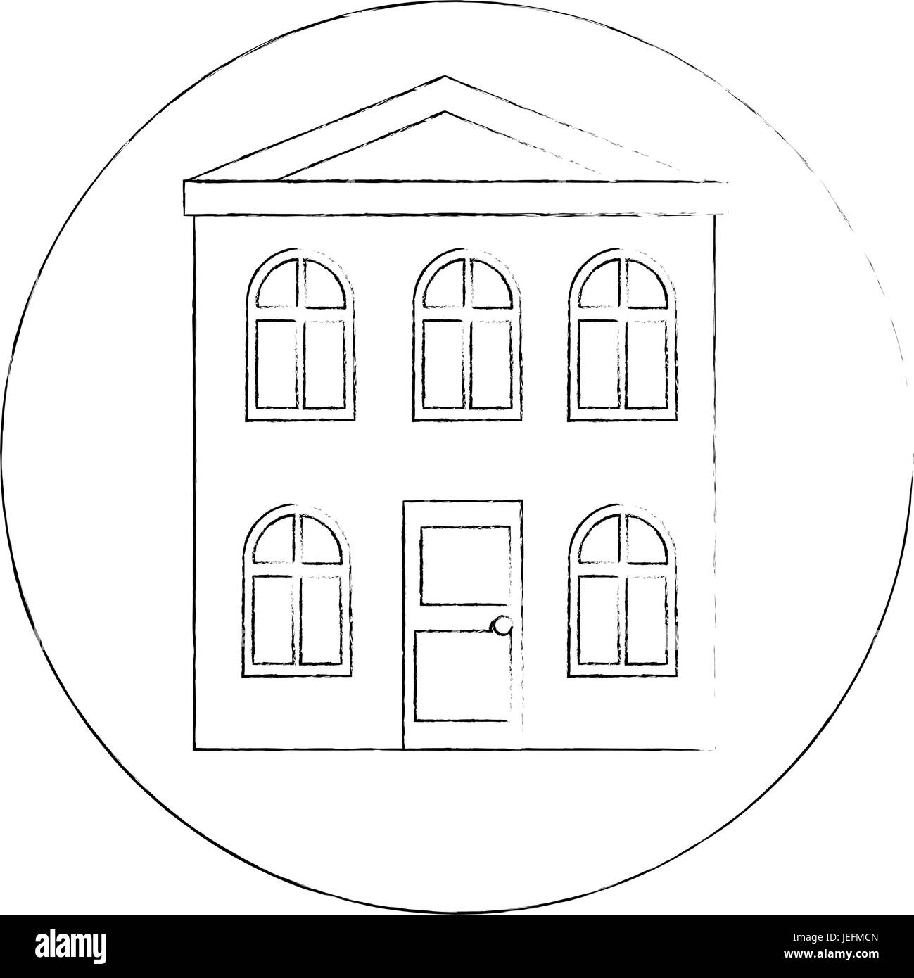 house icon over white background vector illustration Stock Vector Image ...