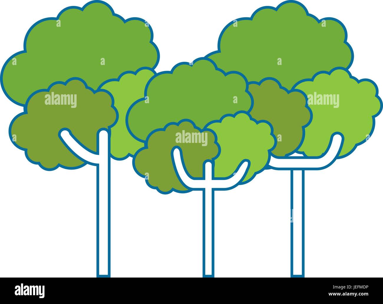 trees icon over white background colorful design vector illustration ...
