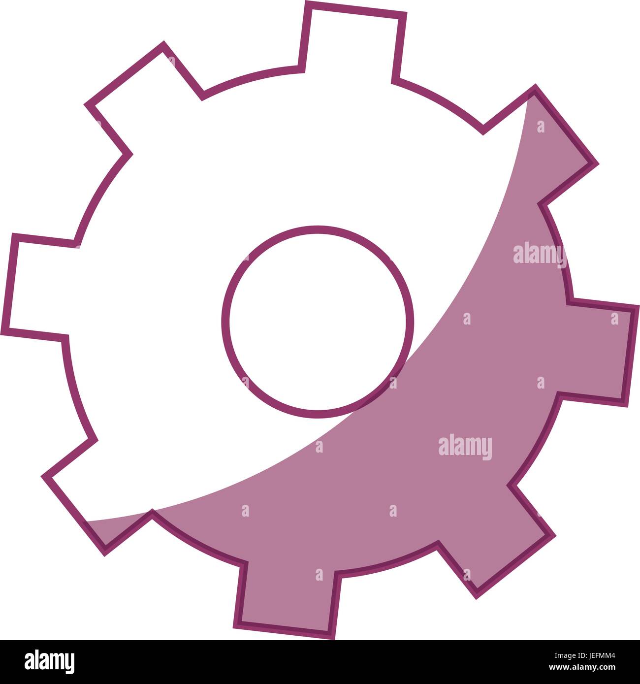 gear wheel icon over white background vector illustration Stock Vector ...