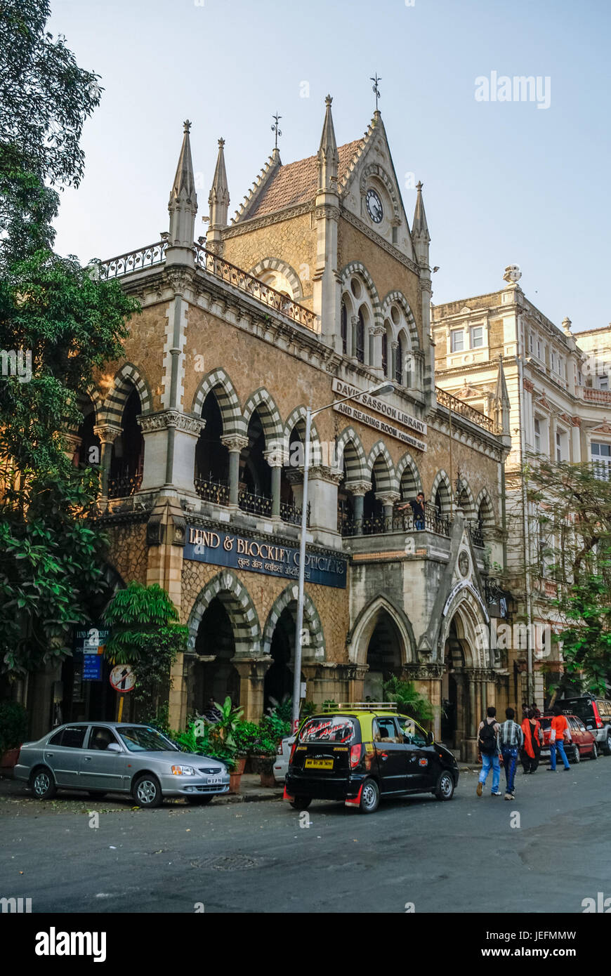 Mumbai, India - January 1, 2012: Historic David Sassoon Library and Reading Room in downtown Mumbai. Stock Photo